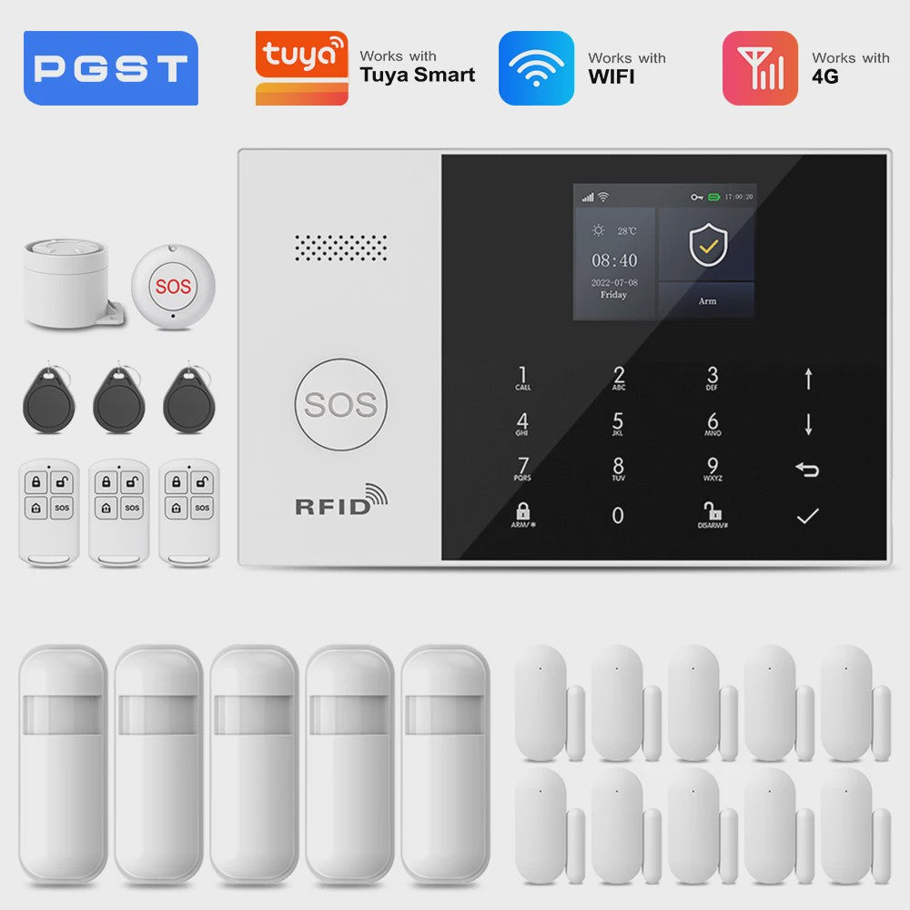 Slimme Alarmset met WiFi, GSM & Tuya Compatibiliteit - Inclusief Deursensor