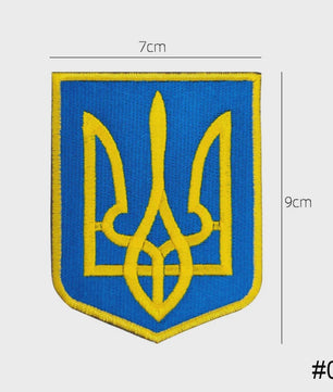 Ukraine Vlag Patches & Nationaal Embleem - Geborduurde Tactische Badges voor Kleding