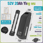 Varstrom E-bike Batterij 36V/48V/52V - Krachtige Lithium Accu met 40A BMS & Lange Levensduur