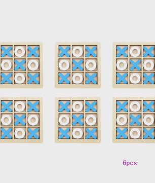 Houten Montessori Boter-kaas-en-eieren Spel: Interactieve Puzzel voor Kinderen - Educatief en Hersentrainend Speelgoed