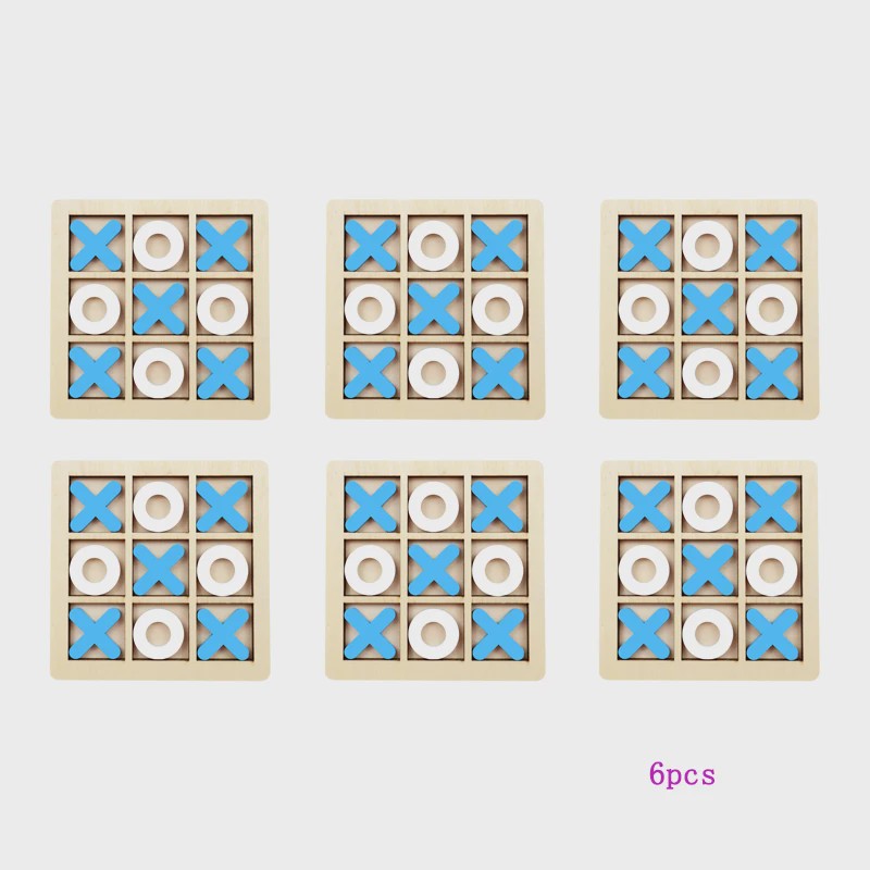 Houten Montessori Boter-kaas-en-eieren Spel: Interactieve Puzzel voor Kinderen - Educatief en Hersentrainend Speelgoed