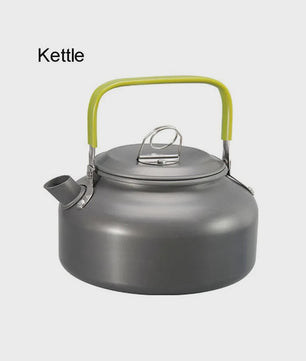 Kampeer Kookset Aluminium Outdoor Keukengerei Set - 12 Delig voor 2-3 Personen