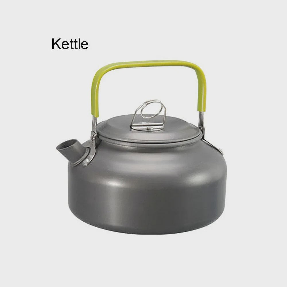 Kampeer Kookset Aluminium Outdoor Keukengerei Set - 12 Delig voor 2-3 Personen