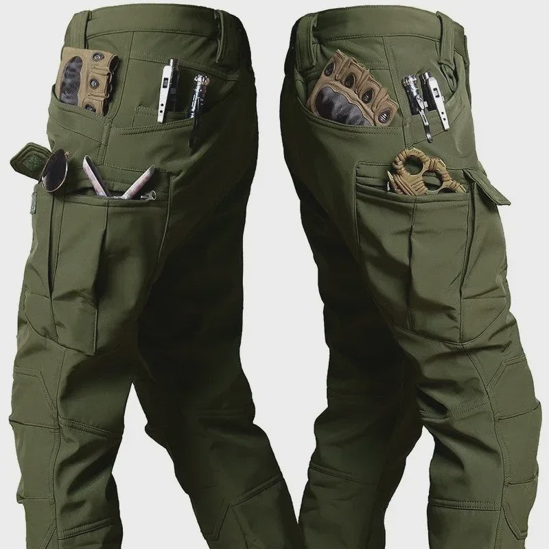 Militaire Softshell Combat Set: Ademend Uniform met Capuchon Jas en Cargo Broek - Ideaal voor Jacht & Outdoor