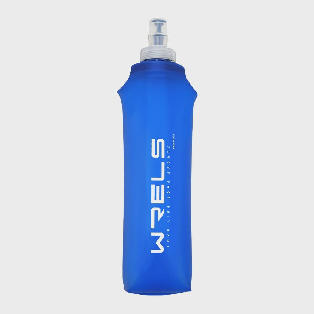 Opvouwbare Siliconen Waterfles 500ml met Rietje - BPA-vrij voor Sport & Reizen