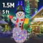 Opblaasbare Kerstman 1.5M - Feestelijke Tuindecoratie met LED Verlichting