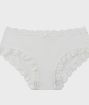 Dames Kant & Luipaardprint Thong Panties - Sexy, Ademend & Comfortabel Ondergoed