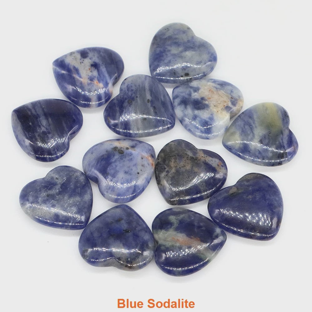 Natuurlijke Hartvormige Kristalstenen (20mm) - Amethist, Edelsteen voor DIY & Decoratie