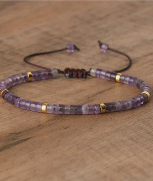 Natuurlijke Blauwe Emperor Steen Kralen Armband - Verstelbaar & Uniek