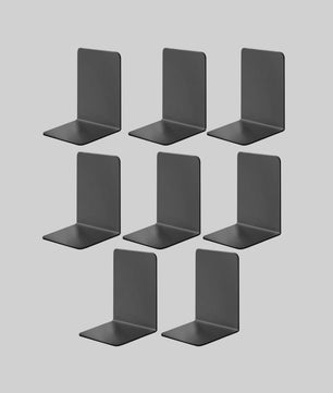 8x Stevige Doorzichtige Boekensteunen - Ideale Organizer voor Boeken, Films & CD's
