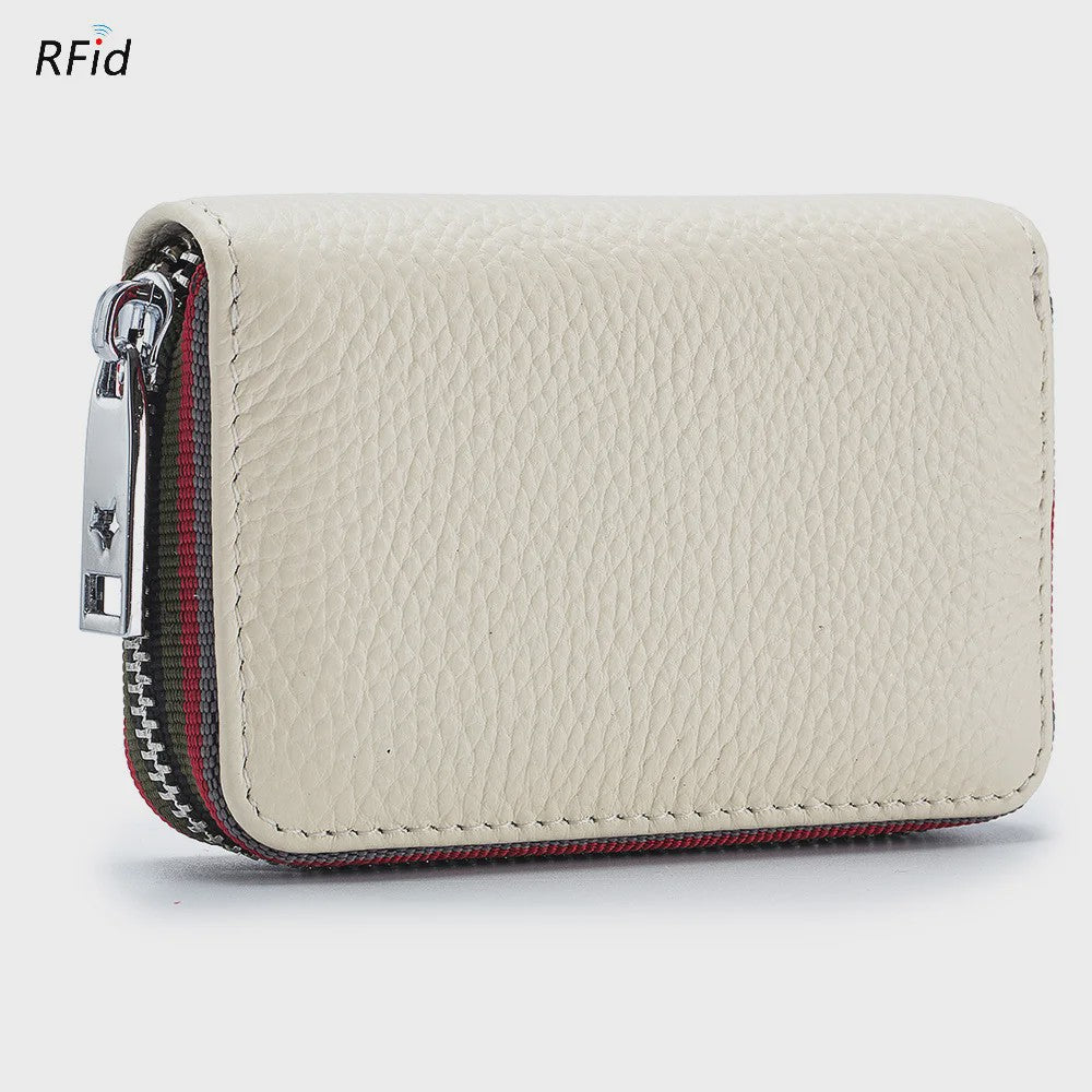 Luxe Lederen Pasjeshouder Portemonnee met RFID - Accordion Design - Heren & Dames