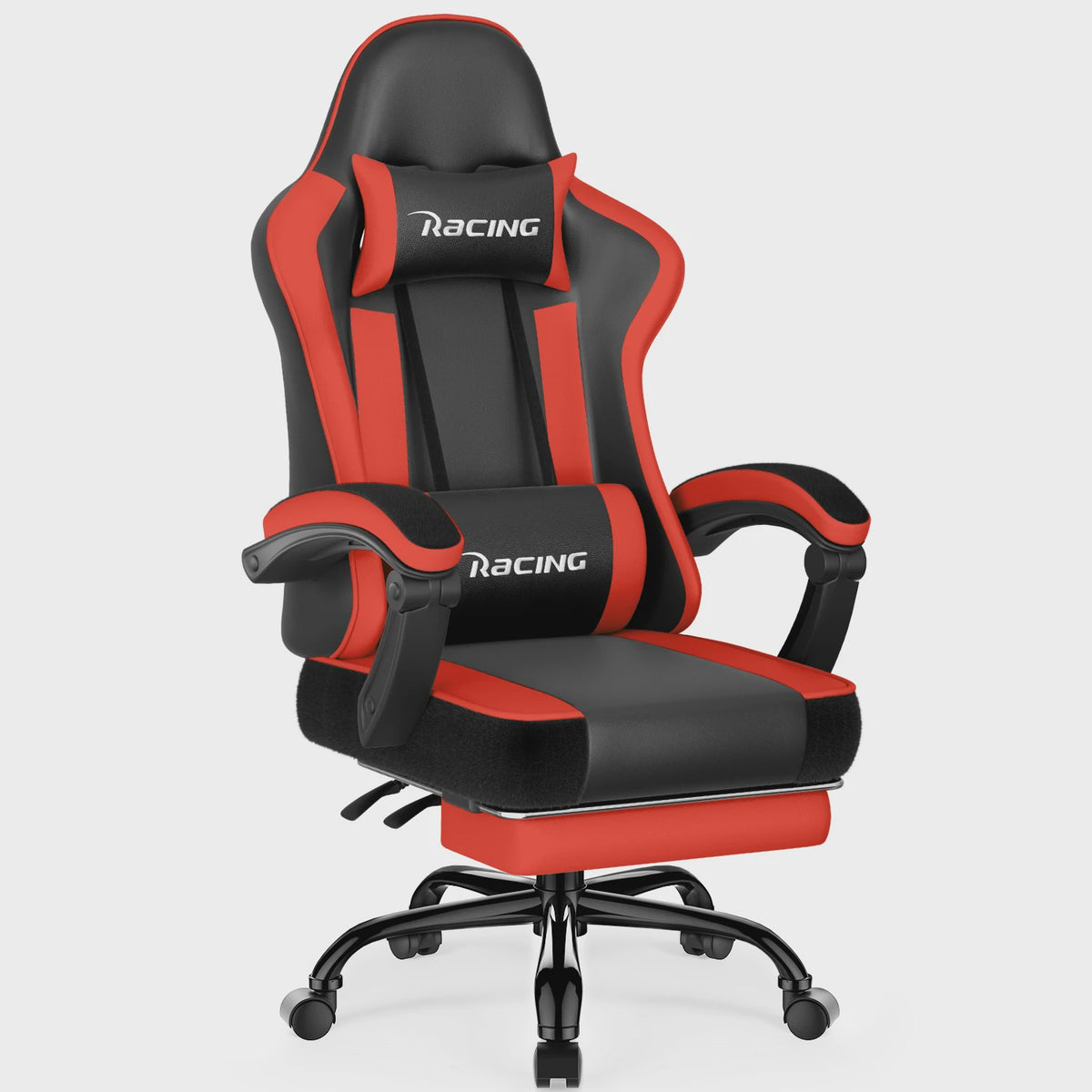 Ergonomische Gaming Stoel met Voetensteun, Hoofd- en Lendesteun | Max 150kg