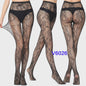 Dames Visnet Panty's met Jacquard Weefsel - Gothic Kant & Spider Net Stijl