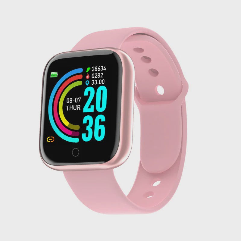 Smartwatch Y68 D20: Multifunctioneel met Bluetooth, Fitness Tracking & Slaapmonitor