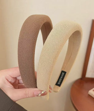 Modieuze Dames Hoofdband - Zachte Sponge Band voor Gezichtswas & Stijl