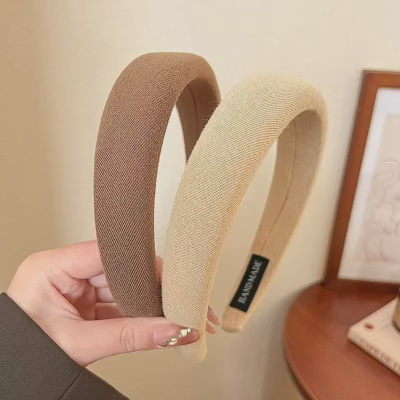 Modieuze Dames Hoofdband - Zachte Sponge Band voor Gezichtswas & Stijl