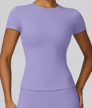 NCLAGEN Sport T-shirt Dames - Ademend & Stretchy Korte Mouw voor Yoga, Fitness & Hardlopen