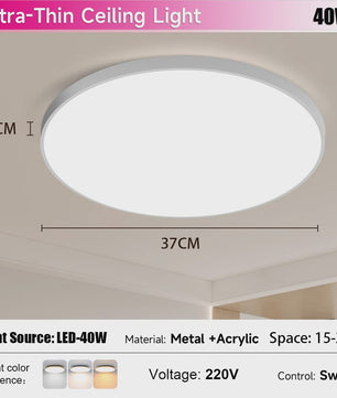Waterdichte LED Plafondlamp Rond - 18W/30W/40W - IP54 - Badkamer, Keuken, Woonkamer