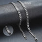 Vnox RVS Kubaanse Ketting voor Heren & Dames - 3/5/7/9mm Breed, Waterdicht & Hypoallergeen