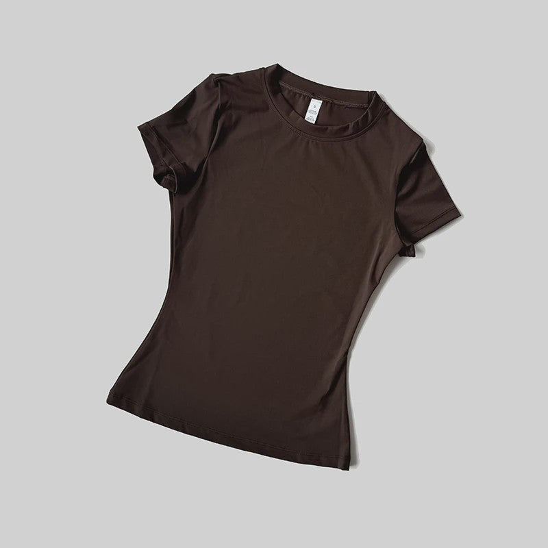 Seamless Sport Top Dames Korte Mouw - Yoga, Fitness & Running