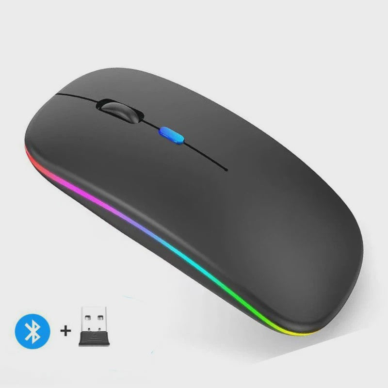 Draadloze Oplaadbare Muis: Bluetooth & 2.4GHz Dual Mode voor PC/Laptop