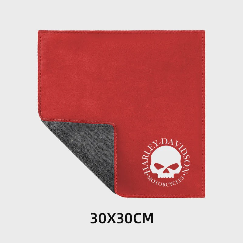 Set van 2 Harley Davidson Microvezel Doeken - Soft Drying Cloth voor Auto & Motor