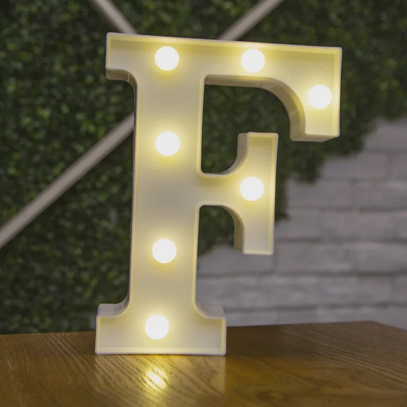 Decoratieve LED Letter & Cijfer Lampen - Creëer Sfeer met Warm Licht