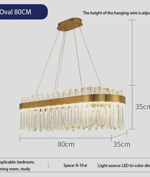 Moderne Kristallen Plafond Hanglamp Goud - Luxe Verlichting voor Woonkamer & Eettafel