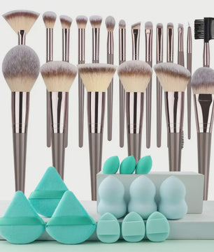 Professionele Make-up Kwasten Set (20 Stuks) - Foundation, Oogschaduw & Meer