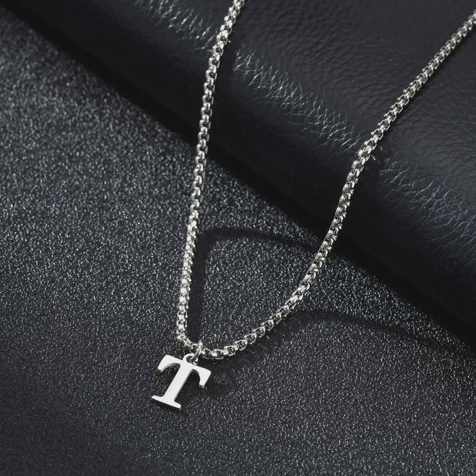 Vnox RVS Letter Ketting Heren - Kies Uw Initiaal - Waterdicht & Minimalistisch