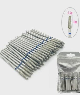 50 Stuks Diamant Freesjes Set - 2.35mm Schacht voor Nagel- en Tandheelkundig Gebruik