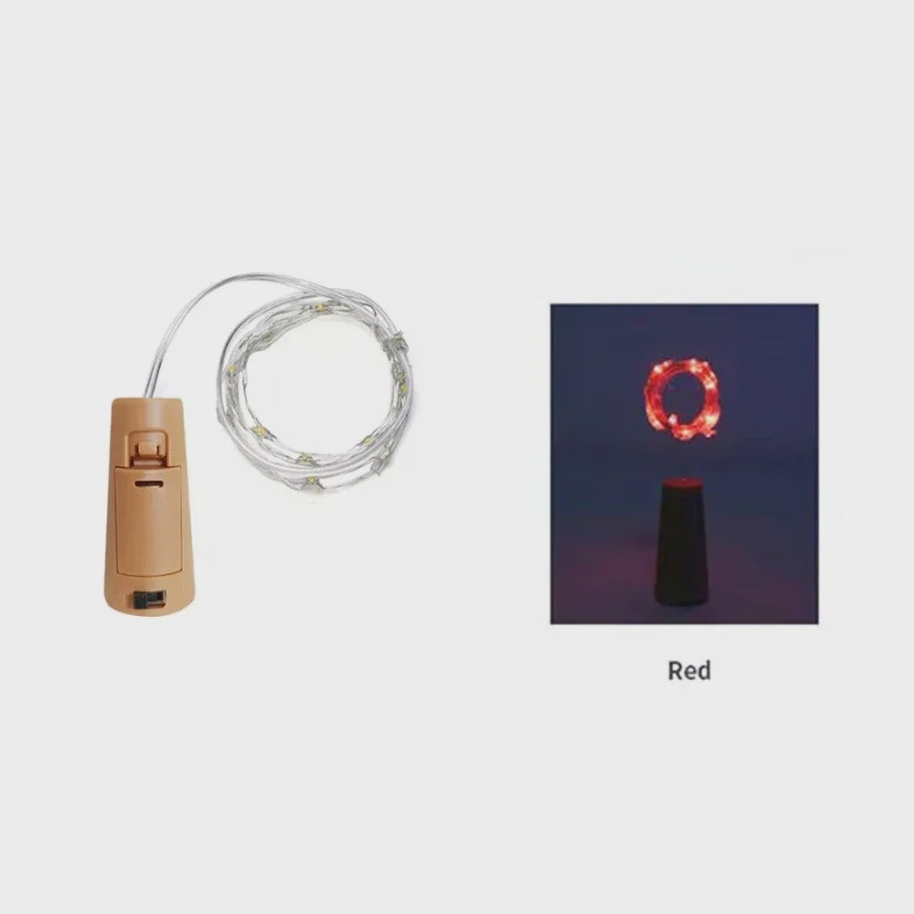 Fleskurk LED Snoerlichtjes - Sfeerverlichting voor Fles, Kerst, Feest & Decoratie