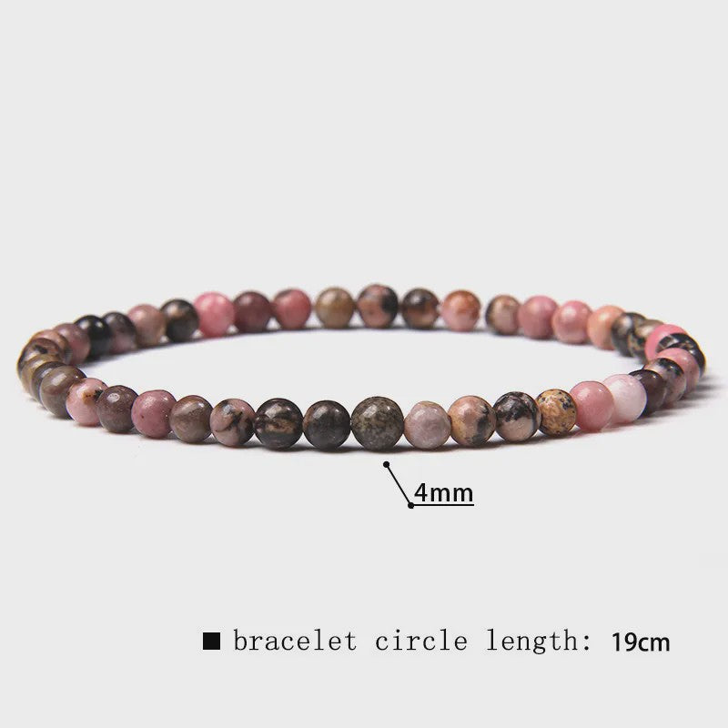 Natuursteen Armband met Kwarts, Kattenoog, Jades & Aquamarijn Kralen - Stretch Bangle voor Dames & Heren