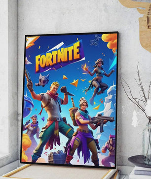 Fortnite Game Poster Canvas Print - Anime Stijl Wanddecoratie