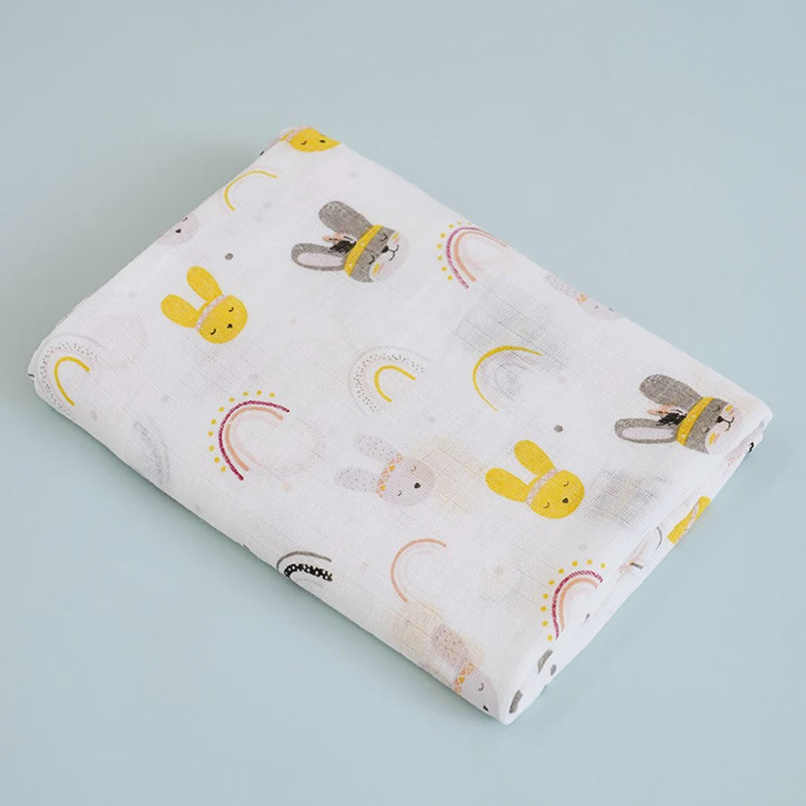Zachte Katoenen Baby Swaddle Deken - 2 Laags Muslin, Sneldrogend & Ademend