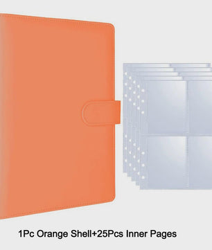 A5 Kpop Fotokaart Binder: Verzamelboek voor Idoolkaarten & Foto's - 25 Pagina's met 4 Vakjes