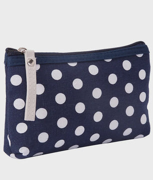 Schattige Canvas Make-up Tas met Stippenprint - Make-up & Toiletartikelen Organizer