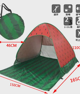 Automatische Pop-Up Strandtent UPF50+ - Snel Opzetbaar Zonnescherm voor Strand, Camping & Vissen
