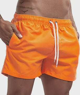 Heren Sneldrogende Zwemshorts met Trekkoord en Zakken - Perfect voor Strand en Zomeractiviteiten