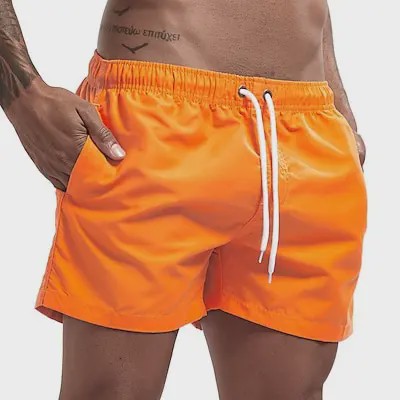 Heren Sneldrogende Zwemshorts met Trekkoord en Zakken - Perfect voor Strand en Zomeractiviteiten