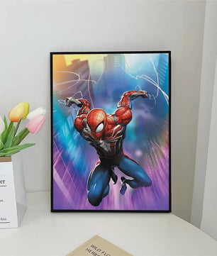 Frameloze Spiderman Poster - Marvel Kunst Print voor Woonkamer, Slaapkamer, Bar