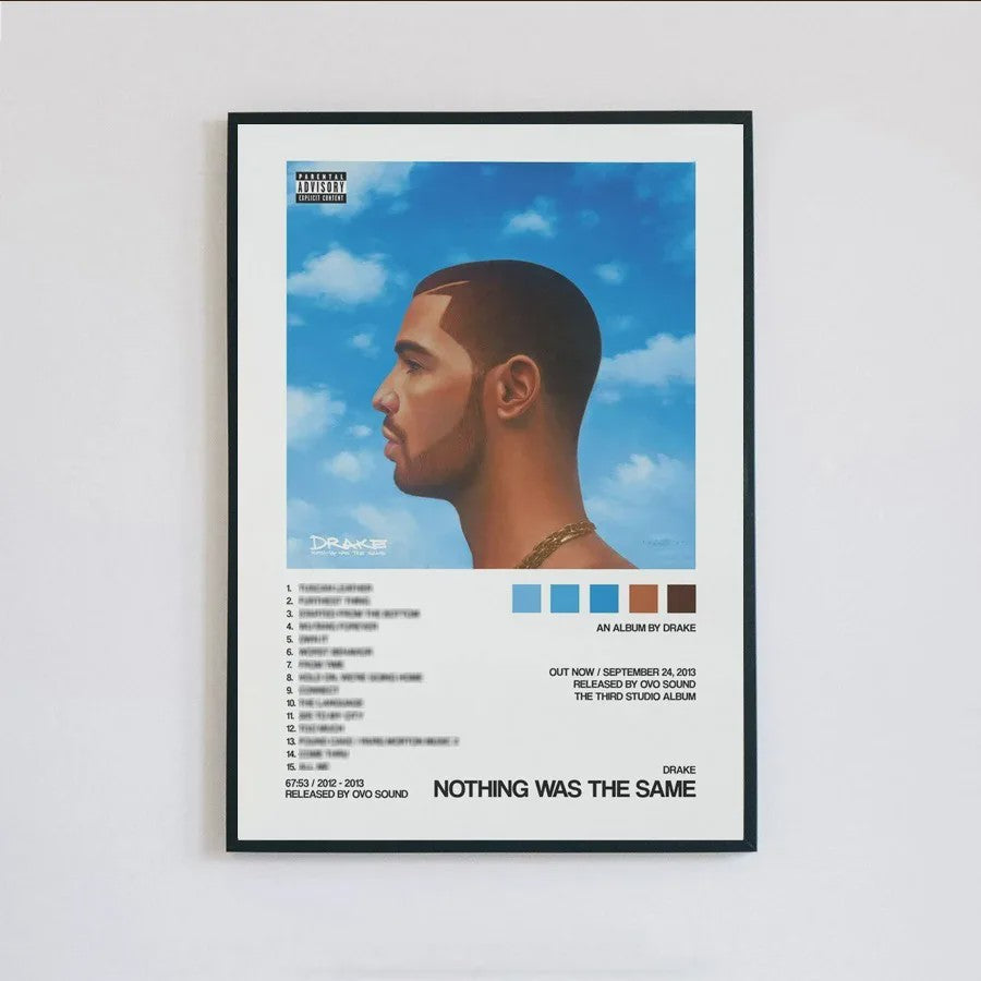 Drake Album Cover Posters - Canvas Muurdecoratie