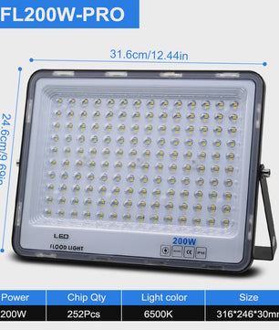 Krachtige LED Floodlight 50W-300W IP66 Waterdicht - Koel Wit 6500K