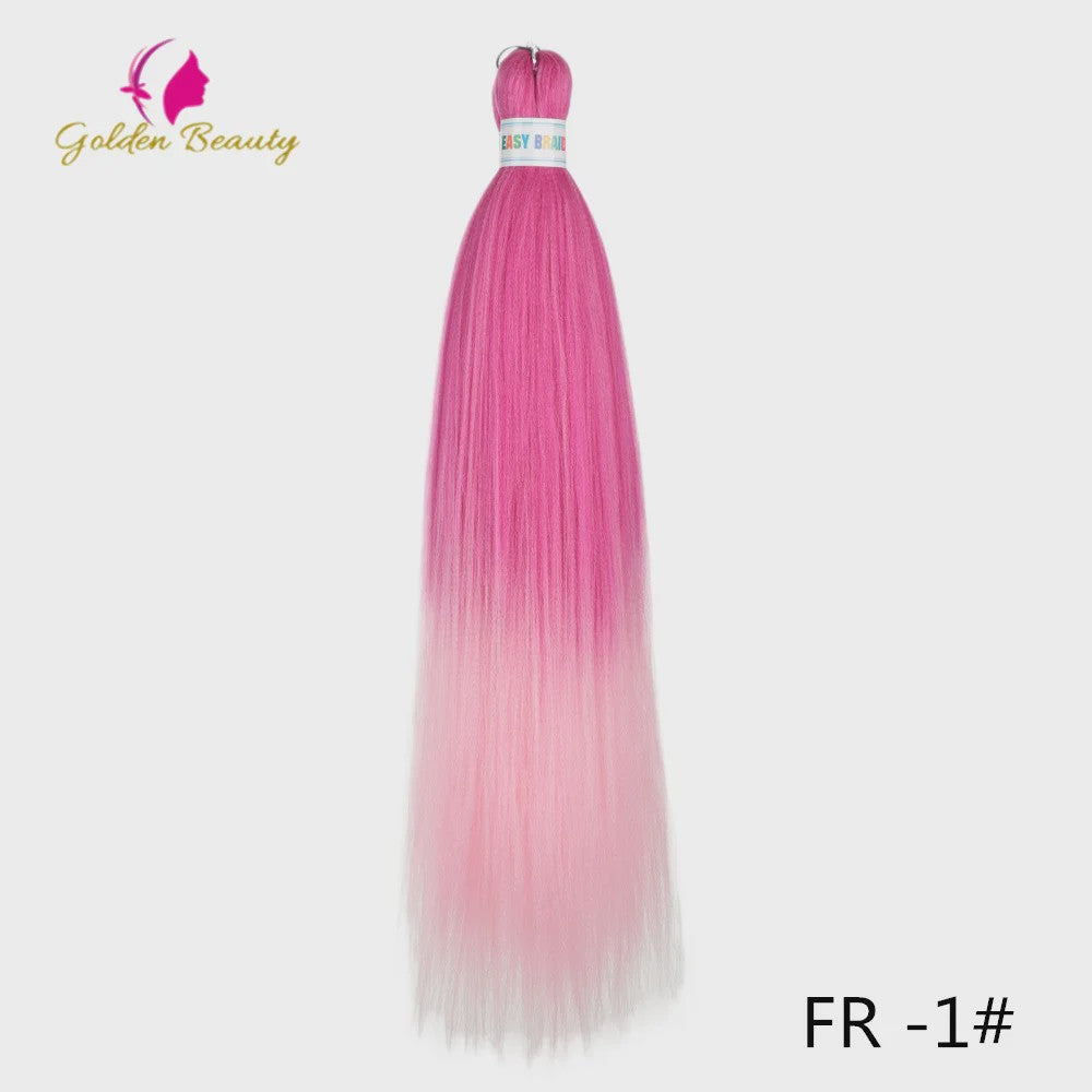 26 Inch Ombre Kleuren Vlechtsel Haar Synthetisch Pre-stretched Jumbo Braids Haar voor Cosplay & Pruiken