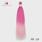 26 Inch Ombre Kleuren Vlechtsel Haar Synthetisch Pre-stretched Jumbo Braids Haar voor Cosplay & Pruiken