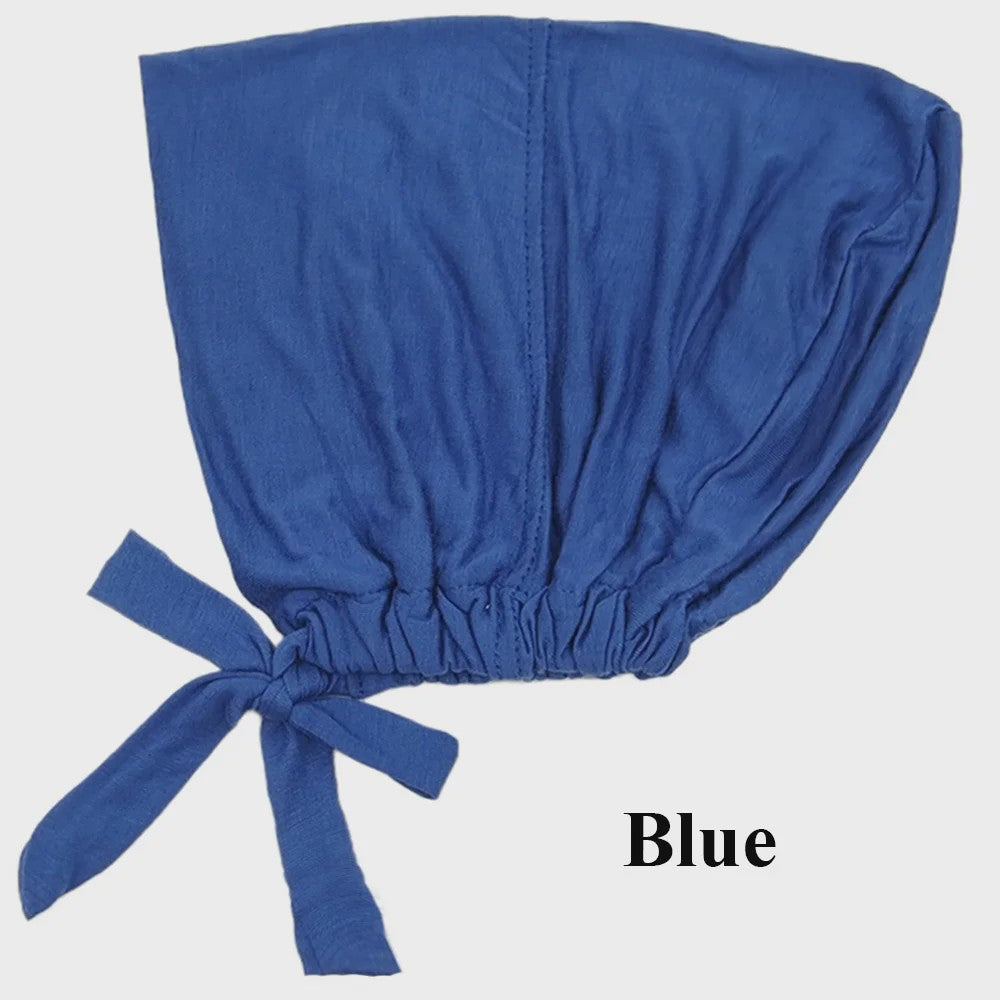 Zachte Modal Binnen Hijab Cap met Strik - Islamitische Turban Hoofddoek