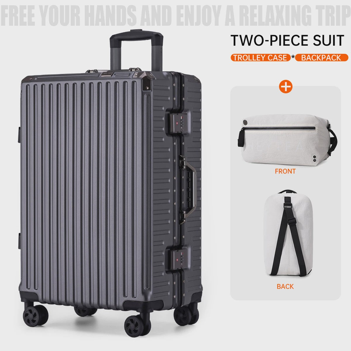Ruime Koffer Trolley - Stevig & Duurzaam - Handbagage Geschikt - Unisex