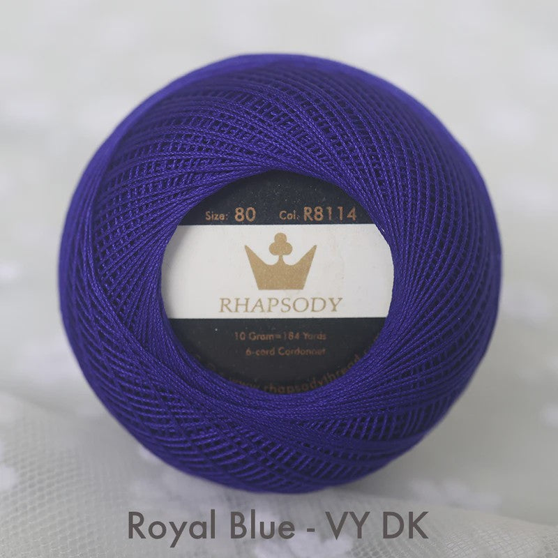 Rhapsody Garen Maat 80 - 100% Egyptisch Katoen voor Haken, Breien & Macramé - 31 Kleuren