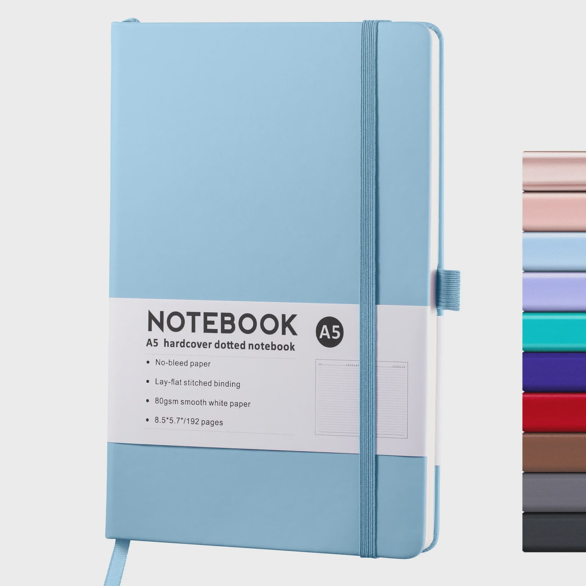 Hardcover A5/A6 Notitieboek met Elastische Band - PU Leer Dagboek