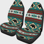 Vintage Beren Autostoelhoes Set (2 stuks) - Universele Stoelbeschermer Bruin